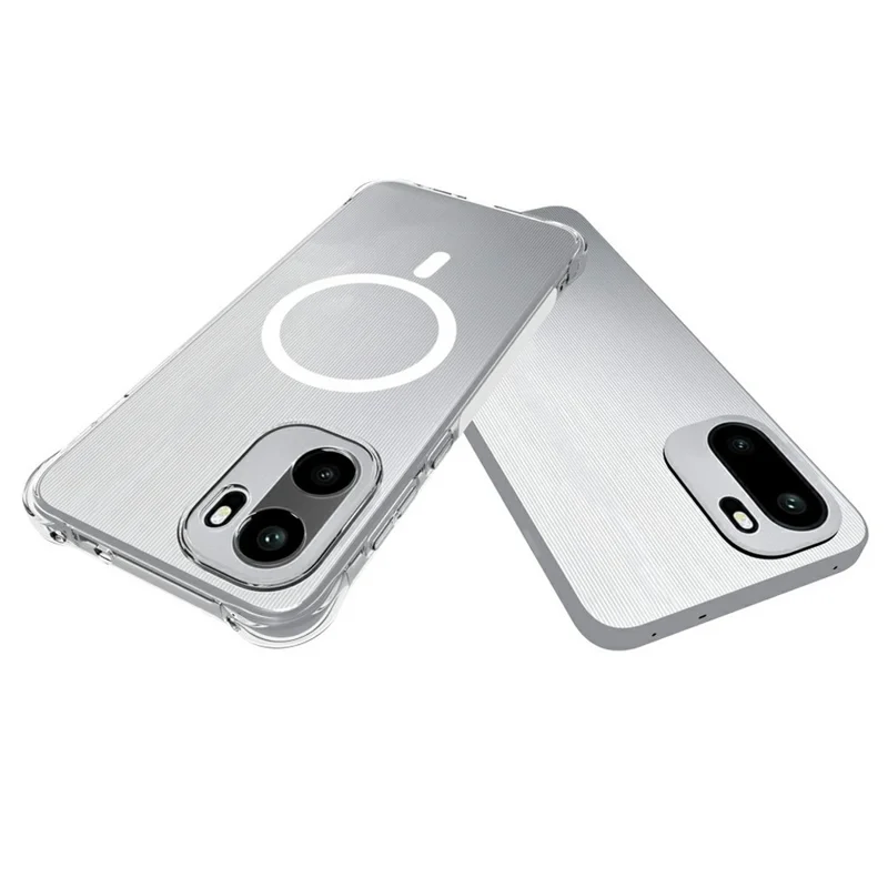 Bulk Purchasing for OnePlus Ace 6 5G Magnetic Case TPU Anti-drop Phone Back Cover - Transparent
