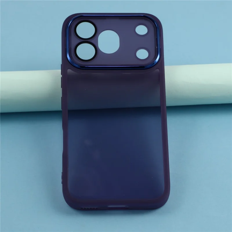 For Honor 600 Pro 5G Case Electroplated Camera Frame TPU Phone Cover - Transparent Purple