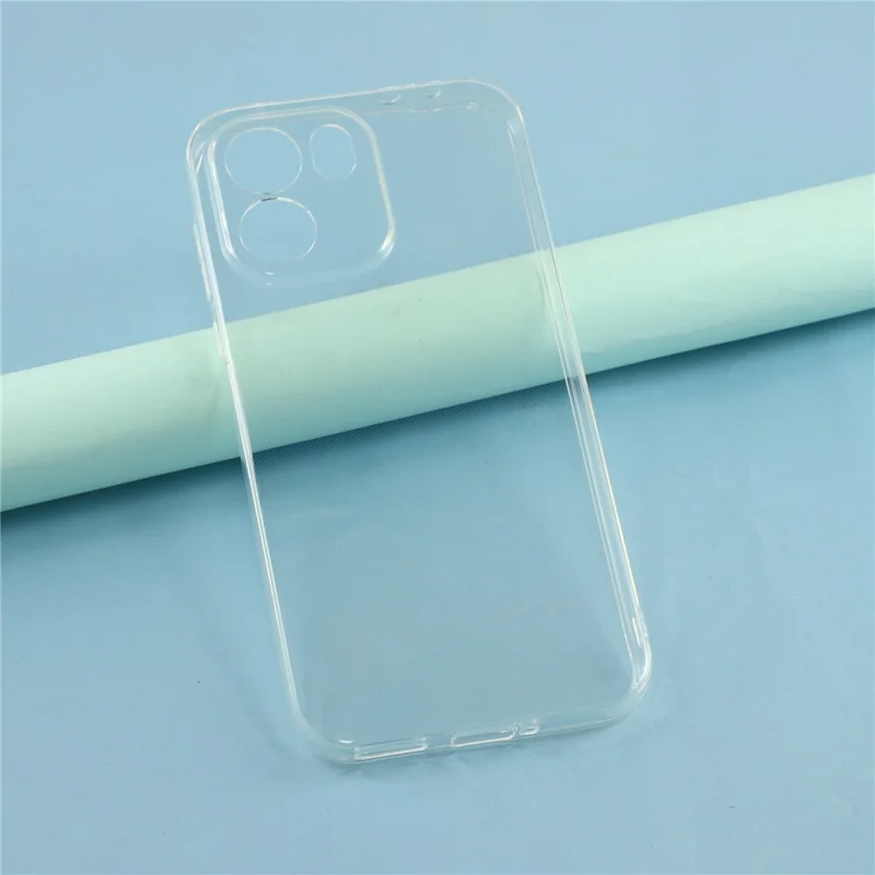 För OnePlus Turbo 6V 5G baklucka ultratunn flexibel TPU klar mobilskal - Transparent
