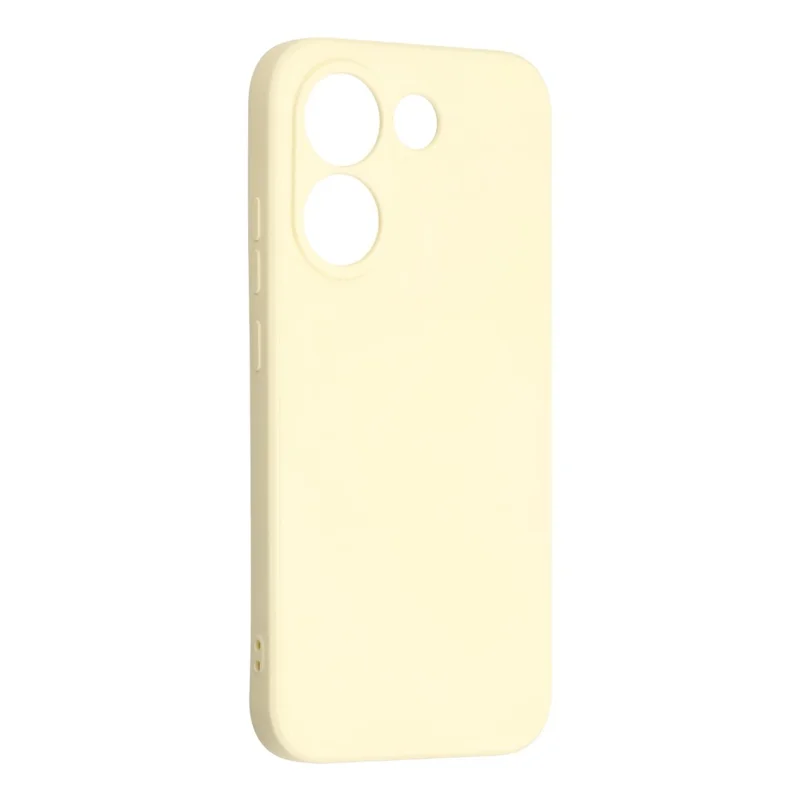 For Xiaomi Redmi Turbo 5 5G Case TPU Back Soft Anti-Scratch Fiber Lining Phone Cover - White