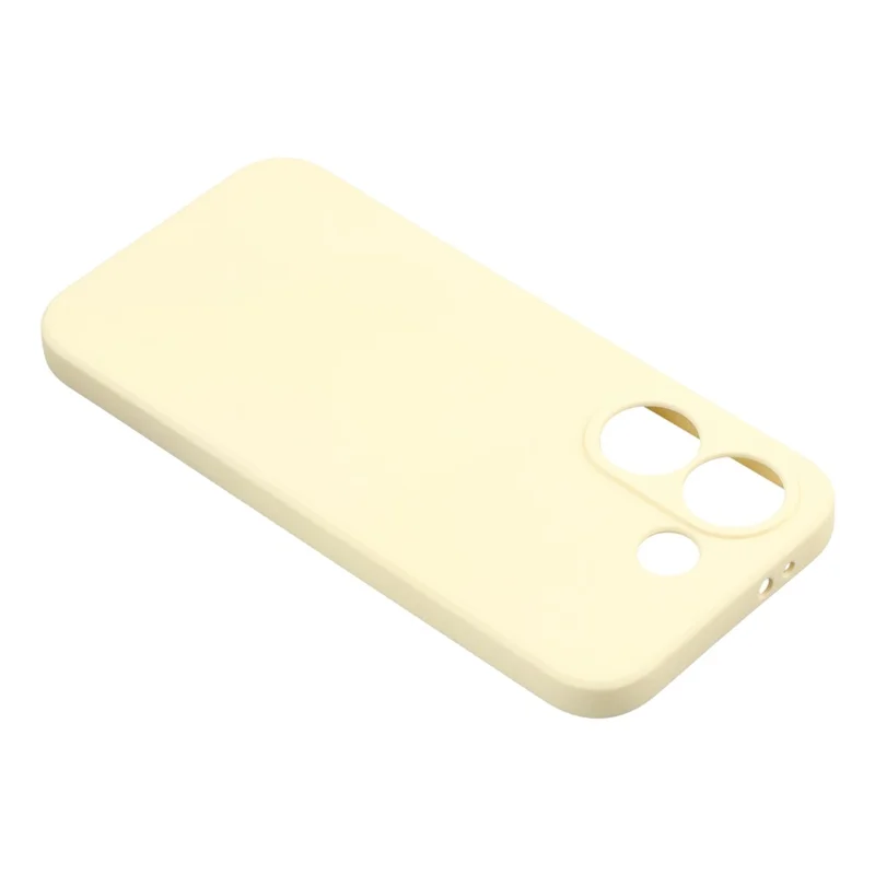 For Xiaomi Redmi Turbo 5 5G Case TPU Back Soft Anti-Scratch Fiber Lining Phone Cover - White