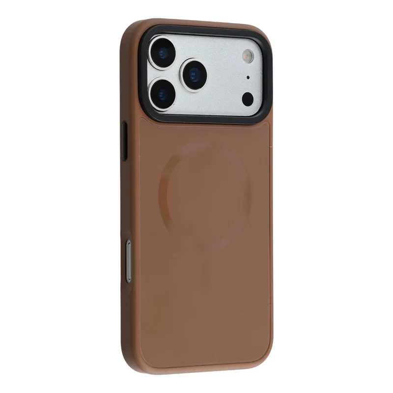 X-LEVEL Série Armor Aperture pour iPhone 17 Pro Max Étui Magnétique Ultra Fin Coque en PC TPU - Brun