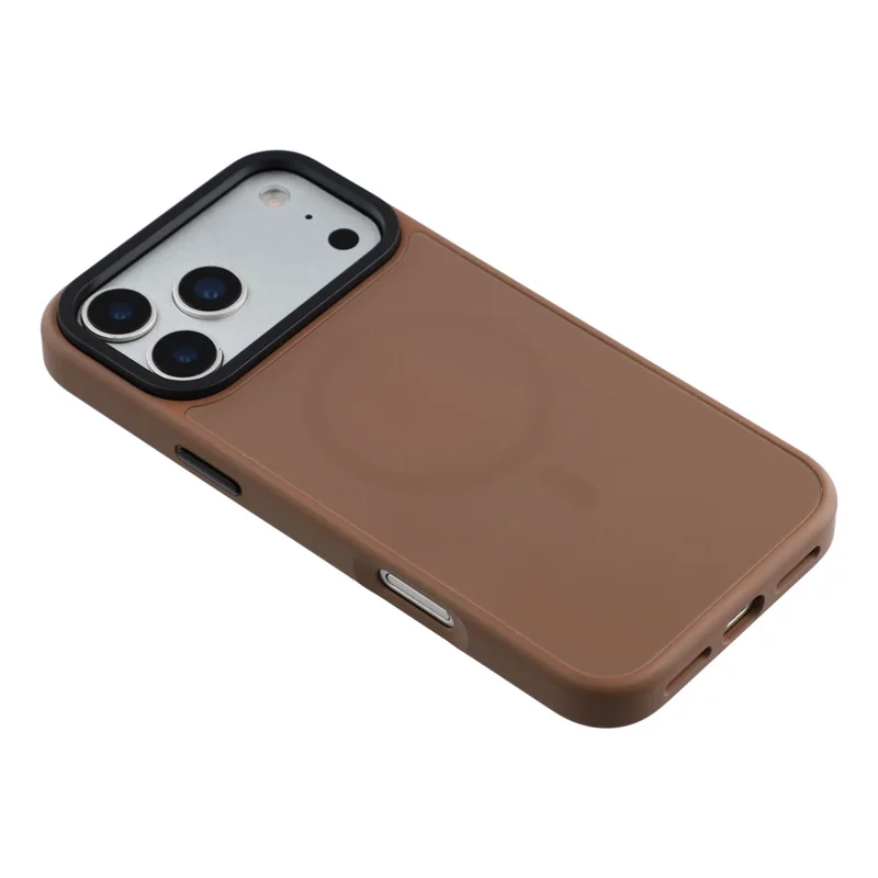 X-LEVEL Série Armor Aperture pour iPhone 17 Pro Max Étui Magnétique Ultra Fin Coque en PC TPU - Brun