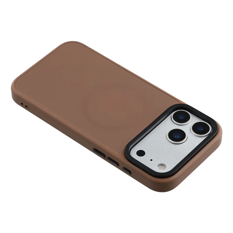 X-LEVEL Série Armor Aperture pour iPhone 17 Pro Max Étui Magnétique Ultra Fin Coque en PC TPU - Brun