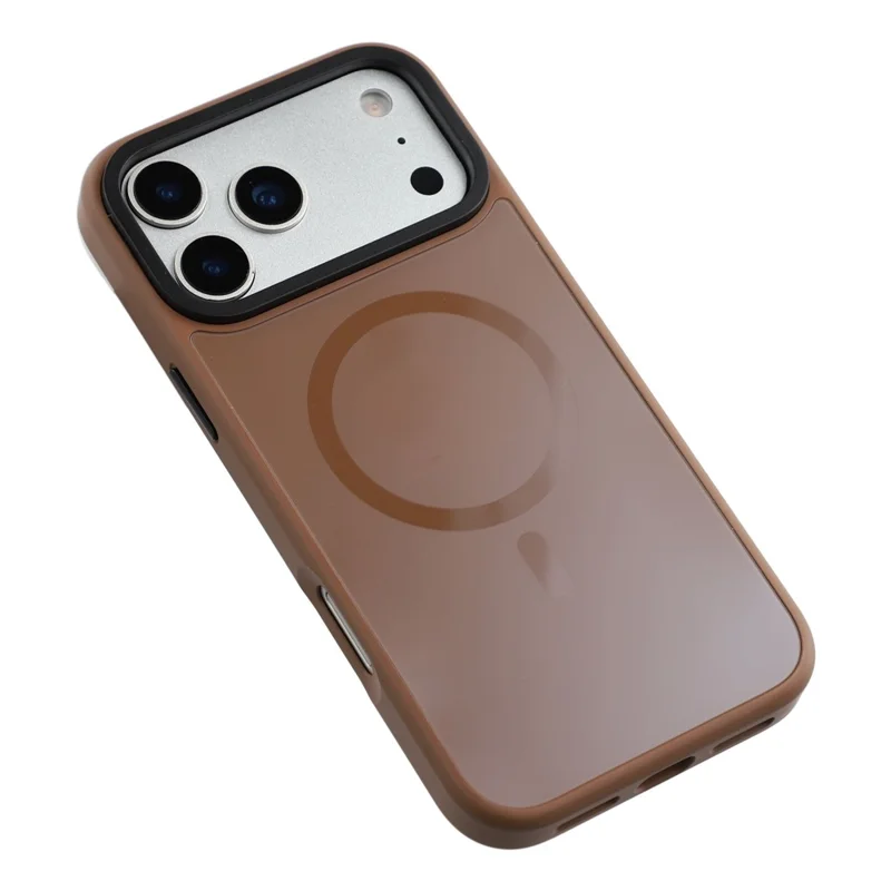 X-LEVEL Série Armor Aperture pour iPhone 17 Pro Max Étui Magnétique Ultra Fin Coque en PC TPU - Brun