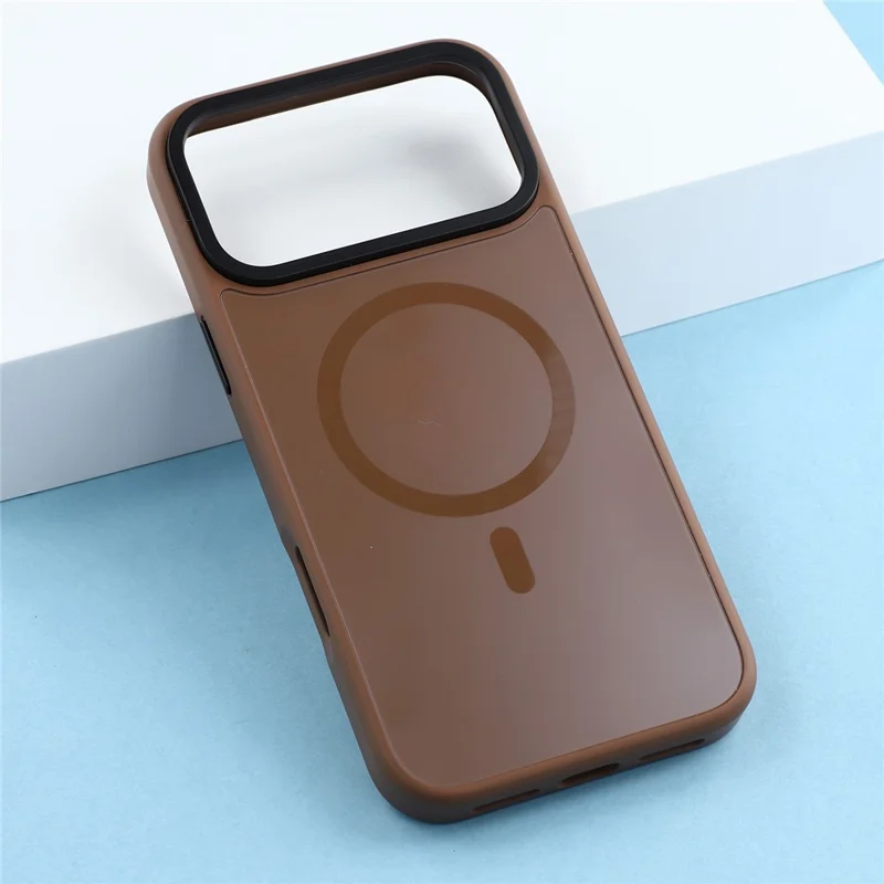X-LEVEL Série Armor Aperture pour iPhone 17 Pro Max Étui Magnétique Ultra Fin Coque en PC TPU - Brun