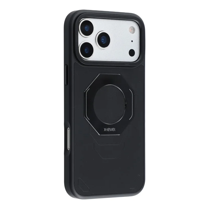 X-LEVEL para iPhone 17 Pro Funda Magnética TPU PC Protectora Compatible con MagSafe - Negro