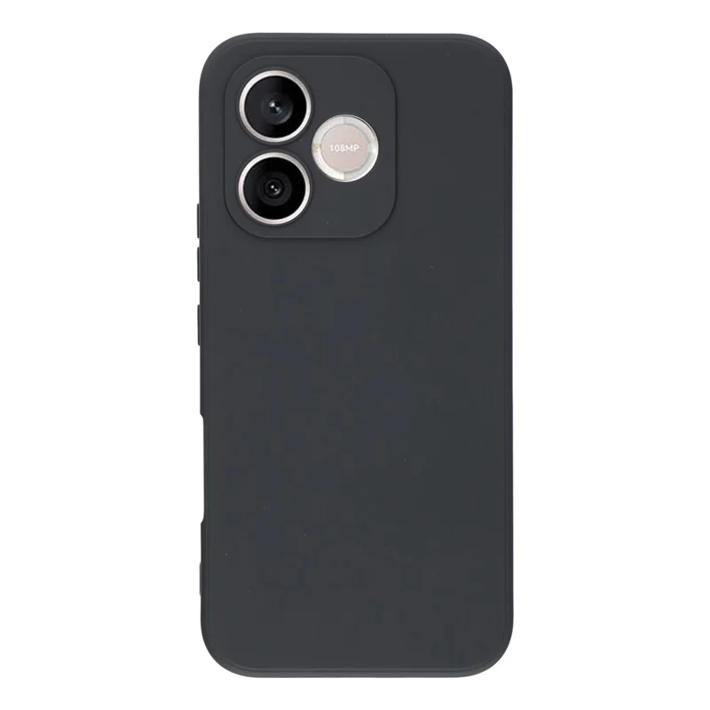 For Honor 600 Lite 5G Case TPU Back Soft Anti-Scratch Fiber Lining Phone Cover - Black