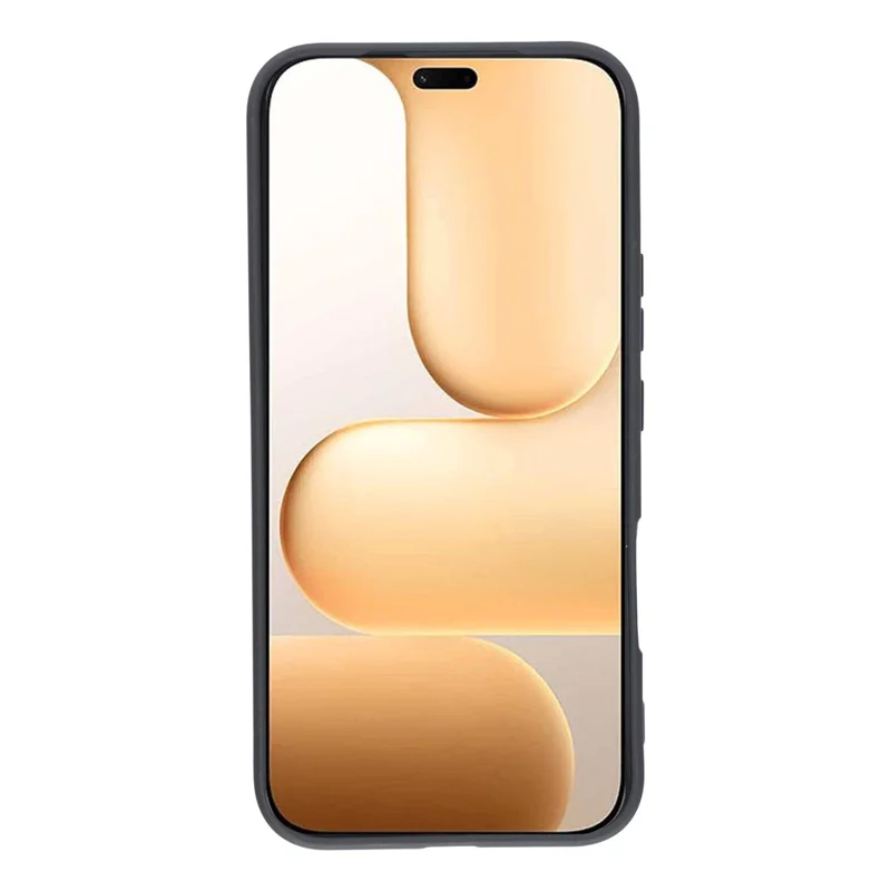 For Honor 600 Lite 5G Case TPU Back Soft Anti-Scratch Fiber Lining Phone Cover - Black