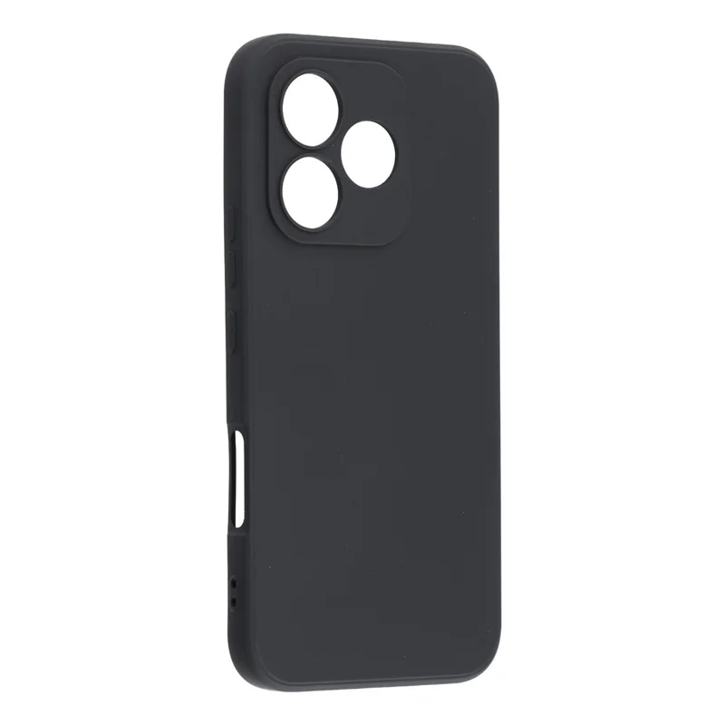 For Honor 600 Lite 5G Case TPU Back Soft Anti-Scratch Fiber Lining Phone Cover - Black