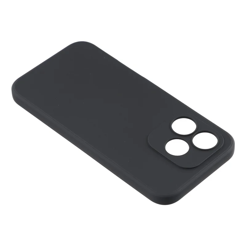For Honor 600 Lite 5G Case TPU Back Soft Anti-Scratch Fiber Lining Phone Cover - Black