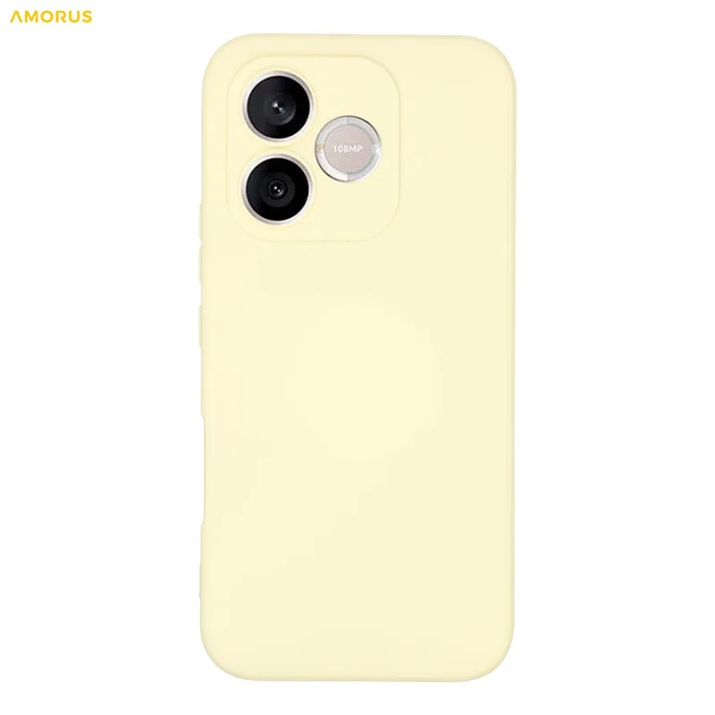 AMORUS For Honor 600 Lite 5G Case Precise Cutouts TPU Fiber Lining Shockproof Phone Cover - White