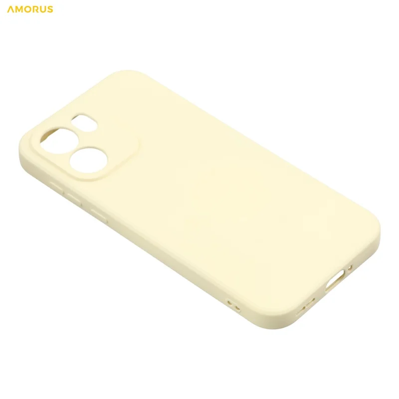 AMORUS For OnePlus Turbo 6V 5G Case Precise Cutouts TPU Fiber Lining Shockproof Phone Cover - White