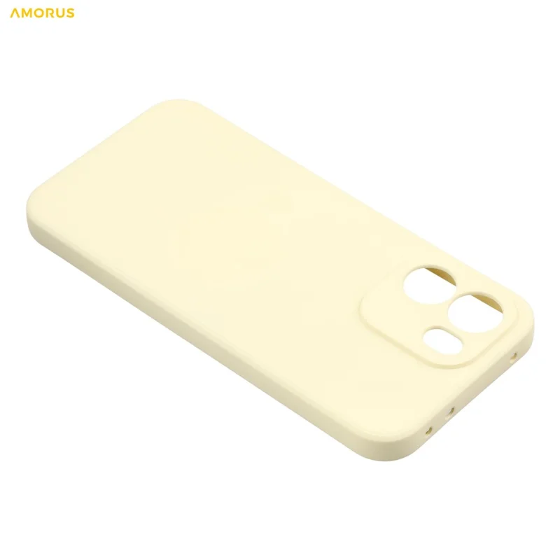 AMORUS For OnePlus Turbo 6V 5G Case Precise Cutouts TPU Fiber Lining Shockproof Phone Cover - White