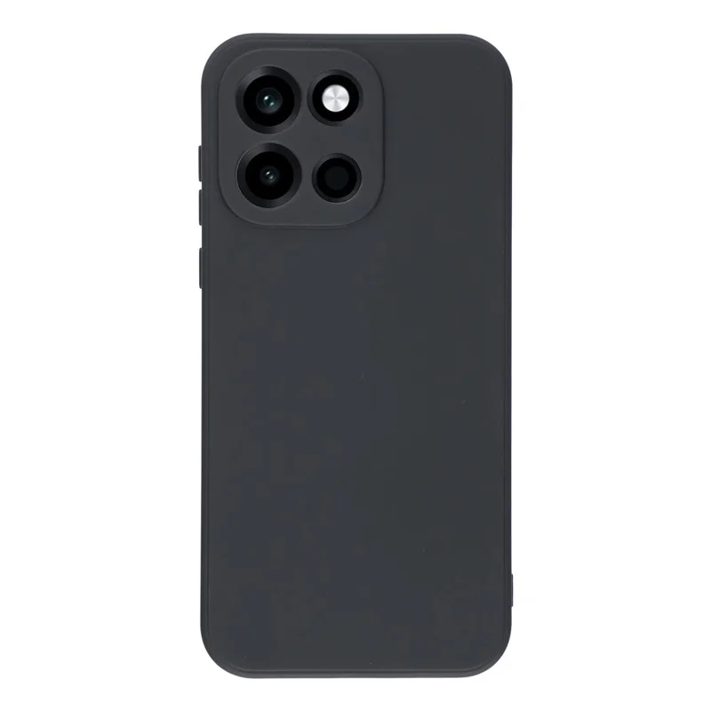 For OnePlus Turbo 6 5G Case TPU Back Soft Anti-Scratch Fiber Lining Phone Cover - Black