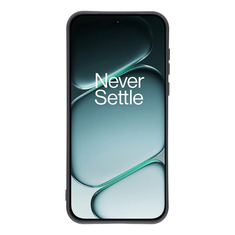 For OnePlus Turbo 6 5G Case TPU Back Soft Anti-Scratch Fiber Lining Phone Cover - Black