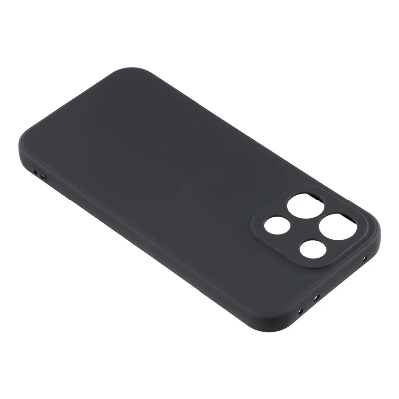 For OnePlus Turbo 6 5G Case TPU Back Soft Anti-Scratch Fiber Lining Phone Cover - Black