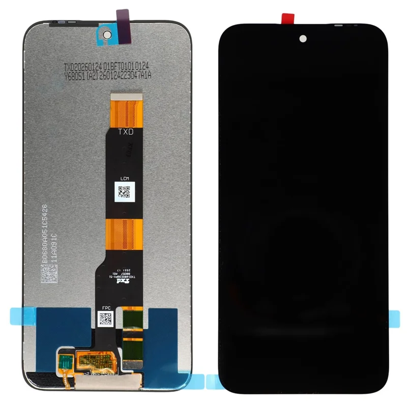 Ersättningsdel av klass C för LCD-skärm och digitizerförsamling till Infinix Smart 20 4G X6840 X6840B (utan logotyp)