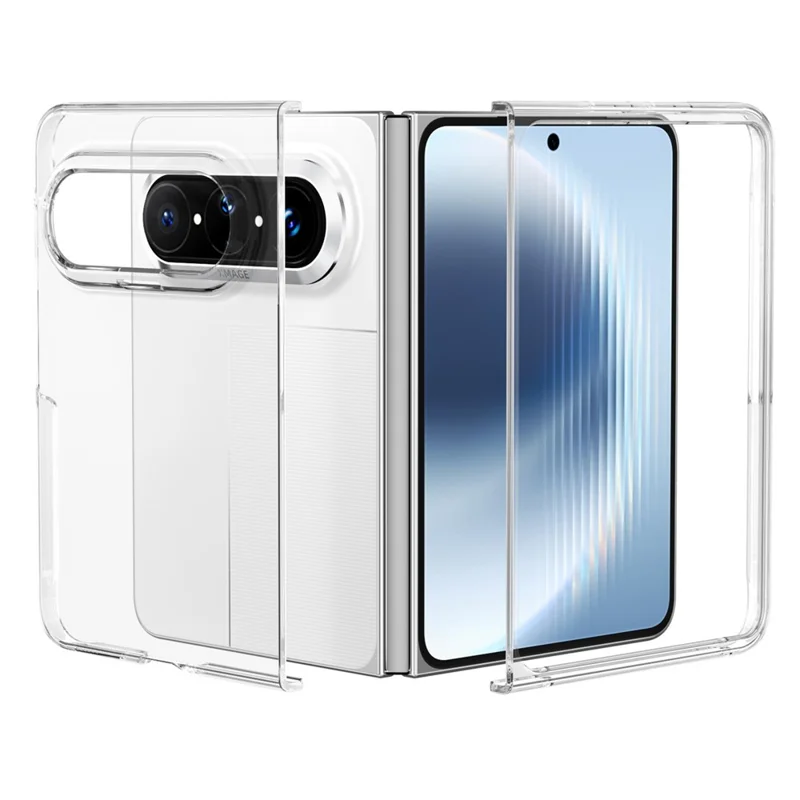 For Huawei Pura X Max Clear Case Anti-Drop Hard PC Phone Cover - Transparent