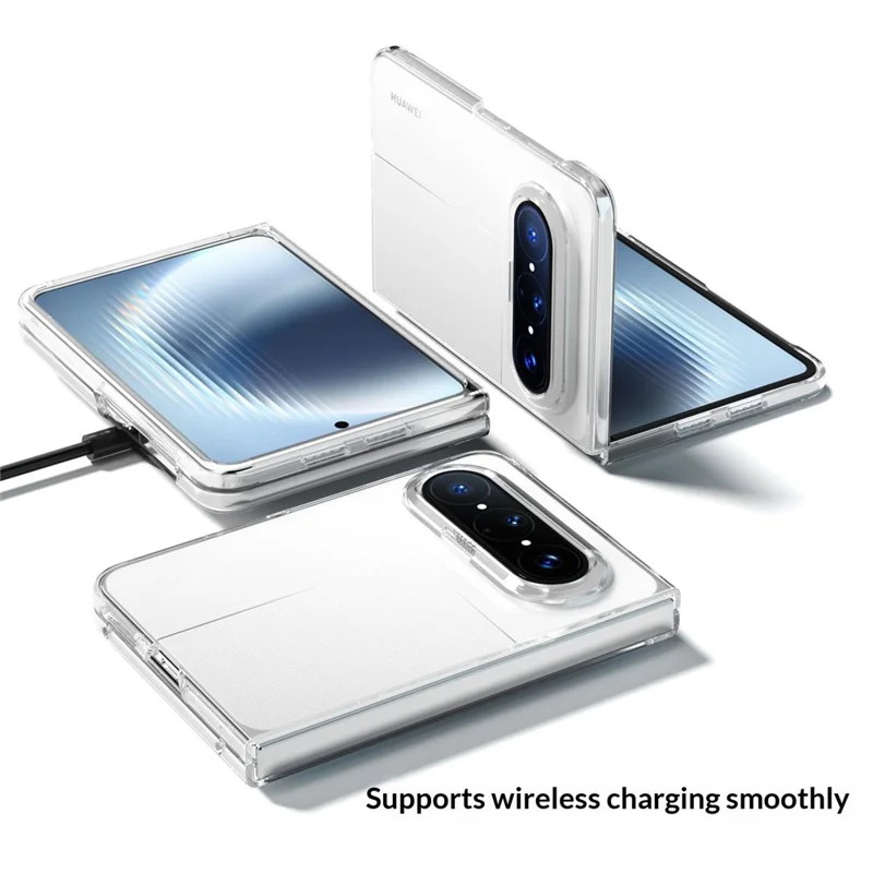 For Huawei Pura X Max Clear Case Anti-Drop Hard PC Phone Cover - Transparent