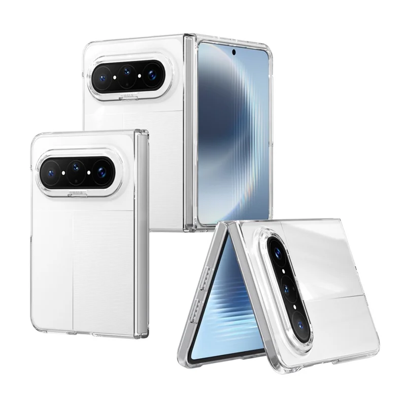 For Huawei Pura X Max Clear Case Anti-Drop Hard PC Phone Cover - Transparent