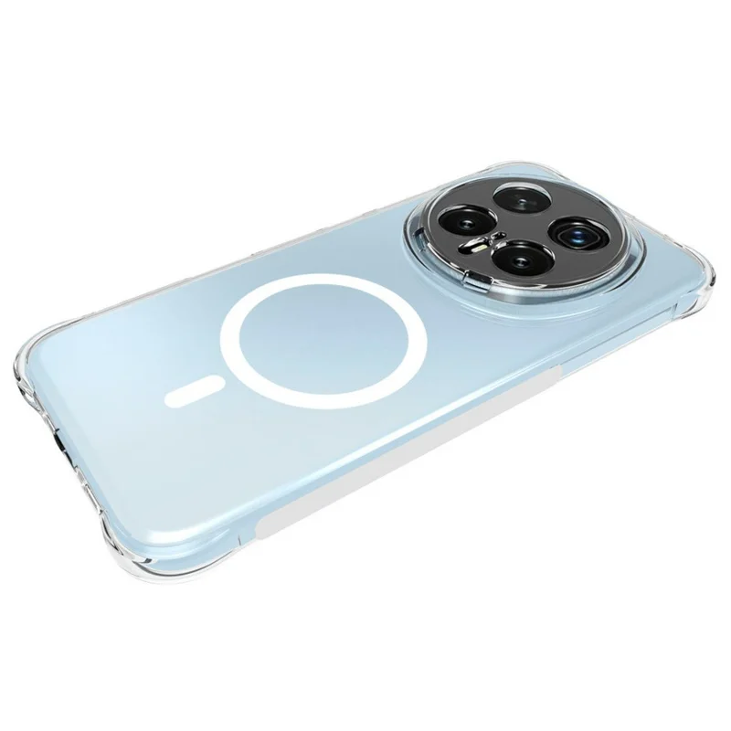 Engroskøb af Honor Magic8 Pro 5G magnetisk etui i TPU, anti-fald telefon bagdæksel – transparent