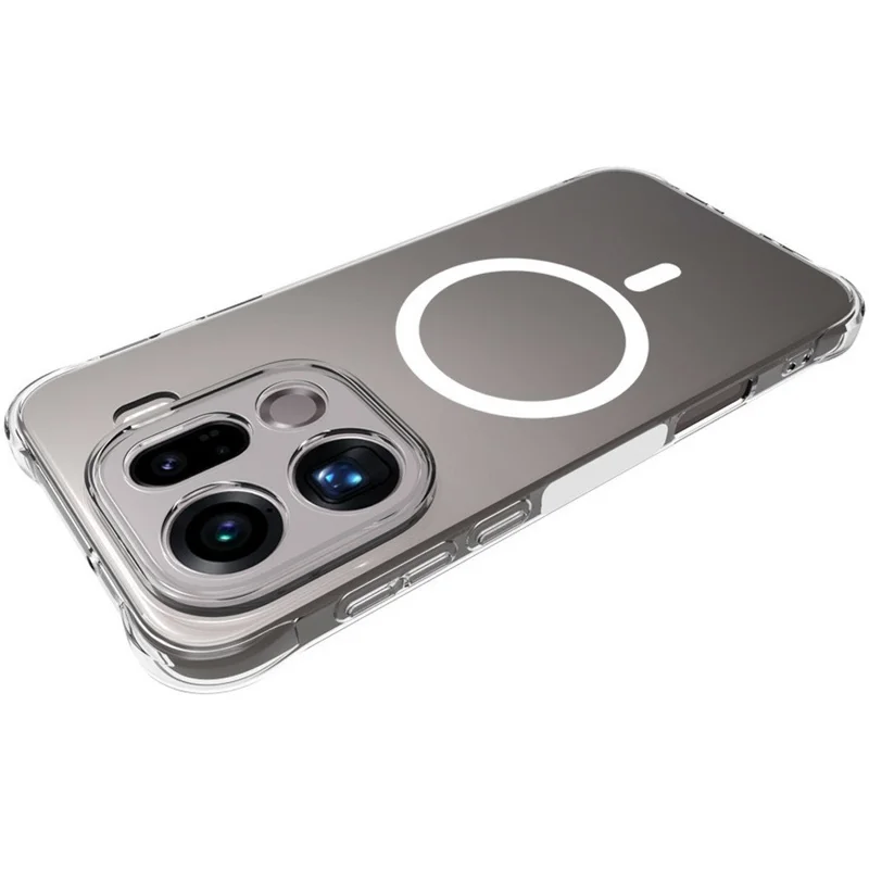 Bulk Purchasing for Oppo Find X9 Pro 5G Magnetic Case TPU Anti-drop Phone Back Cover - Transparent