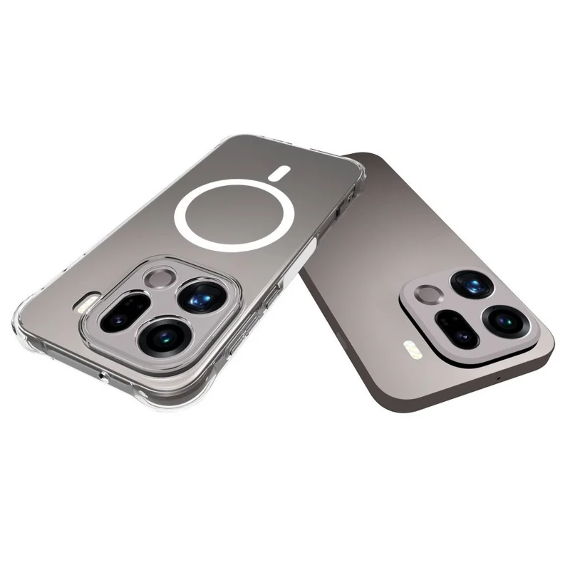 Bulk Purchasing for Oppo Find X9 Pro 5G Magnetic Case TPU Anti-drop Phone Back Cover - Transparent