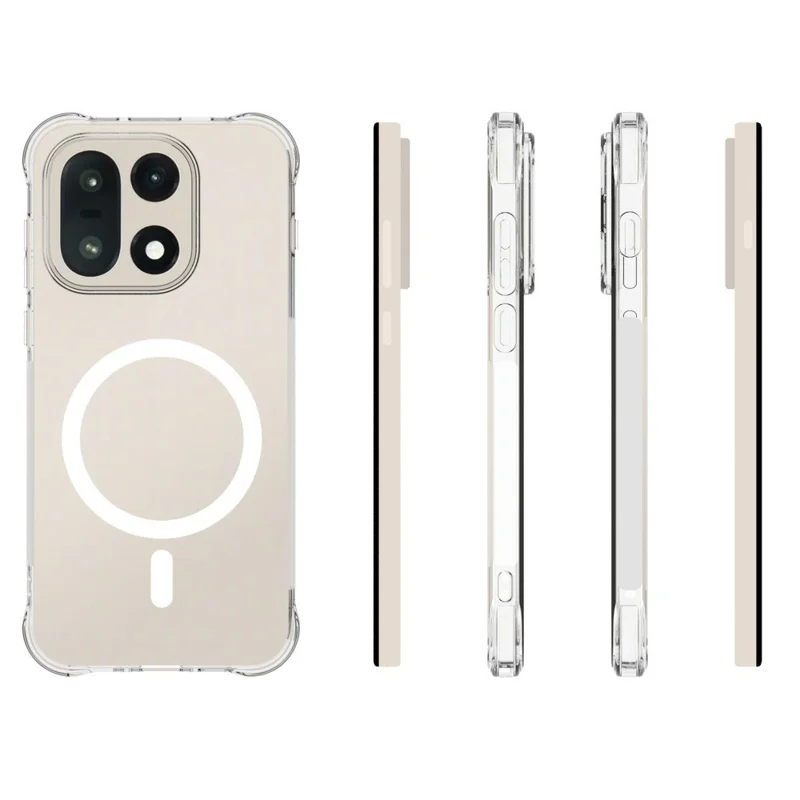 Kauf in Großmengen für OnePlus 15 5G Magnet-Case TPU Anti-Drop Handy-Rückseite – Transparent