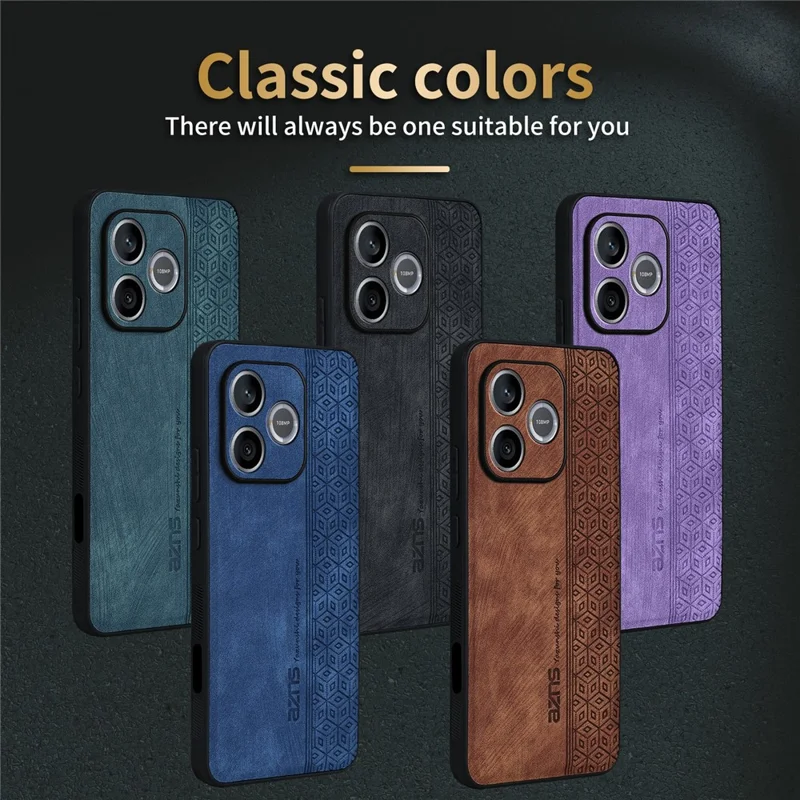 AZNS til Honor 600 Lite 5G Champion Edition Taske i PU-læder med TPU Beskyttelsesdæksel til Telefon - Brun