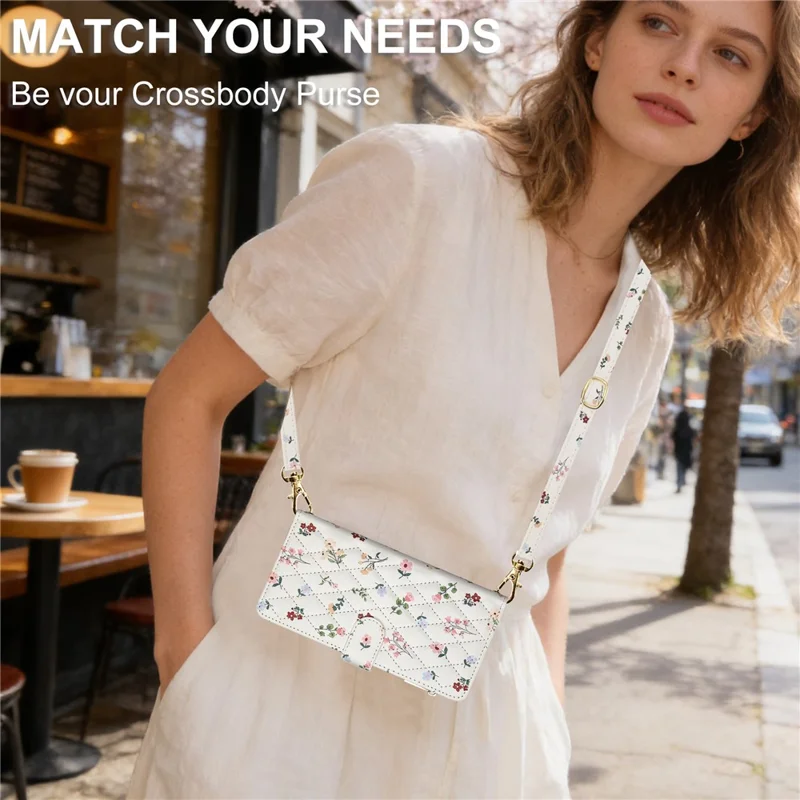Leather Case For Xiaomi Redmi Note 15 Pro+ 5G (Global)  /  Poco M8 Pro 5G Rhombic Floral Pattern Zipper Wallet Phone Cover with Wrist Strap   /   Shoulder Strap - A3