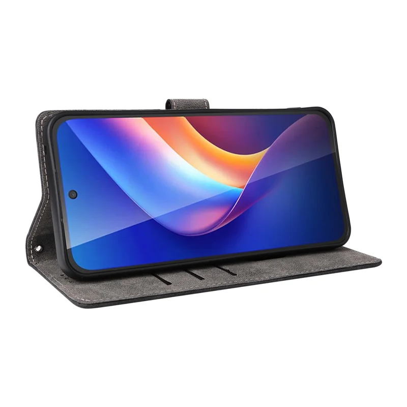 Custodia per TCL K70 5G Portafoglio RFID Blocking in Pelle PU con Supporto e Cinturino - Nero