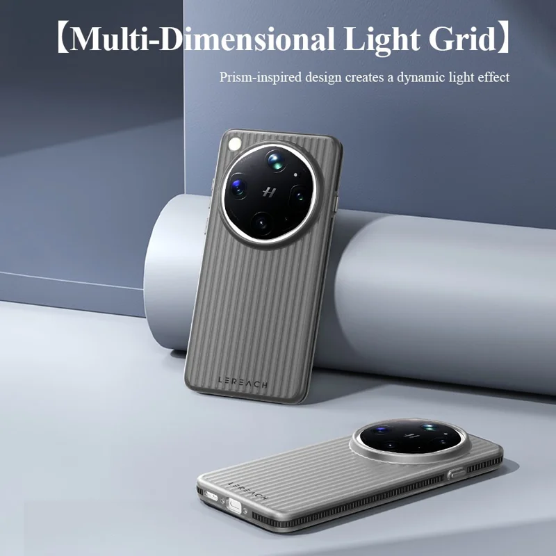 LEREACH TOC Series für Oppo Find X9 Ultra 5G Hülle Fließendes Gitter PC-Handyhülle - Schwarz