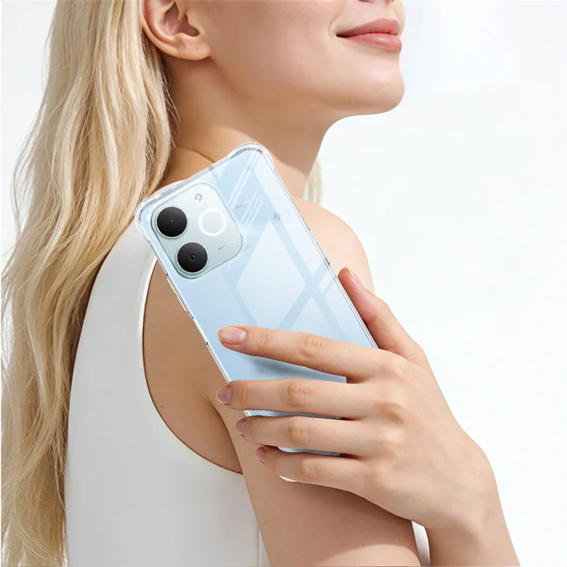 IMAK til Realme Note 70T 4G TPU-taske med luftkammer skockabsorberende beskyttelse – Transparent