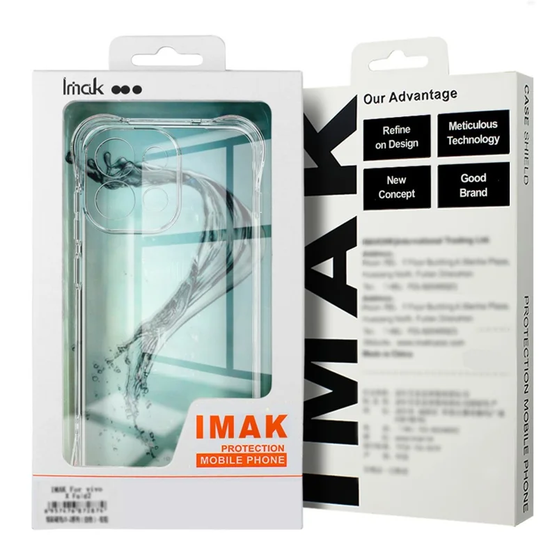 IMAK For vivo V70 FE 5G Case TPU Phone Cover Airbag Shockproof Protection - Transparent