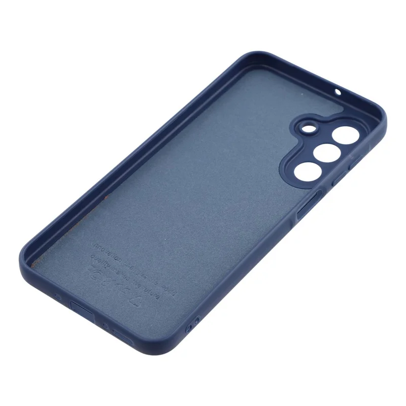 Phone Case For Samsung Galaxy A16 5G  /  4G Dotted Texture Fiber Lining TPU Shockproof Cover (Precise Cutouts) - Blue
