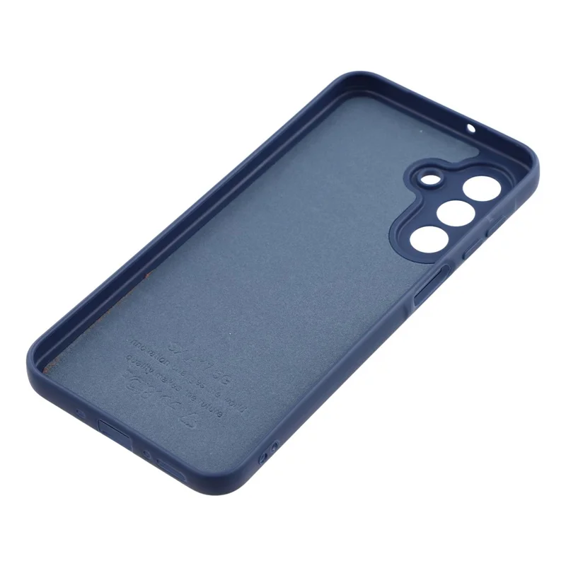 Phone Case For Samsung Galaxy A17 5G  /  4G Dotted Texture Fiber Lining TPU Shockproof Cover (Precise Cutouts) - Blue