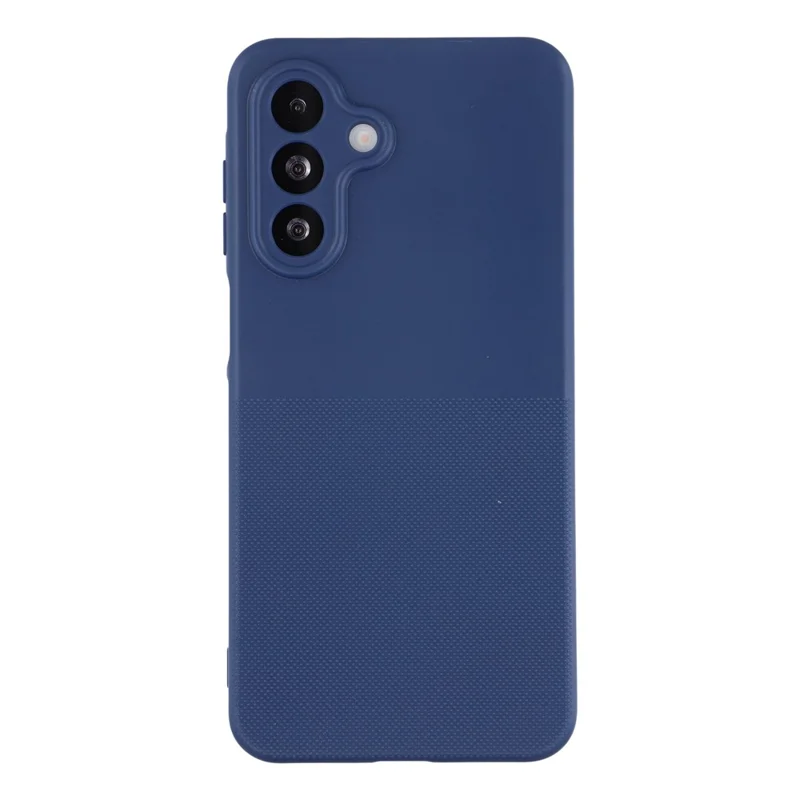 For Samsung Galaxy A26 5G Phone Case Dotted Texture Fiber Lining TPU Shockproof Cover (Precise Cutouts) - Blue