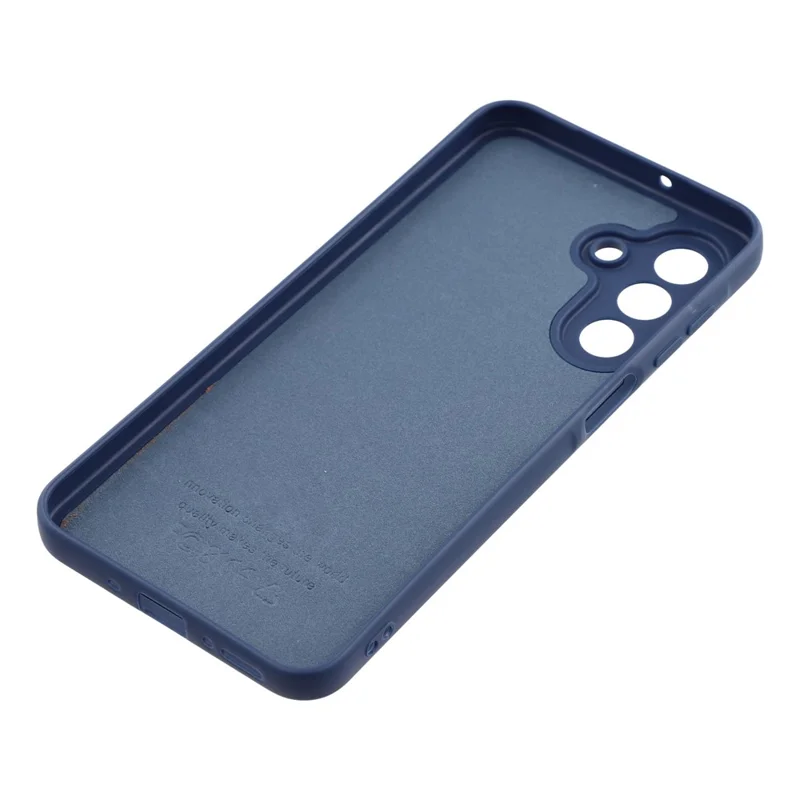 For Samsung Galaxy A26 5G Phone Case Dotted Texture Fiber Lining TPU Shockproof Cover (Precise Cutouts) - Blue