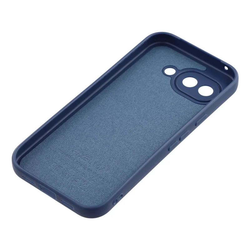 For Google Pixel 10a Phone Case Dotted Texture Fiber Lining TPU Shockproof Cover (Precise Cutouts) - Blue