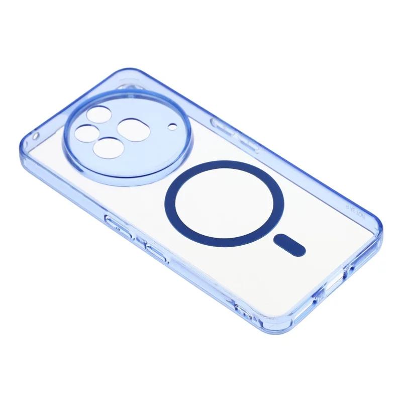 Funda magnética para Nothing Phone (3a) Pro Transparente PC + TPU Carcasa trasera resistente a golpes - Azul transparente