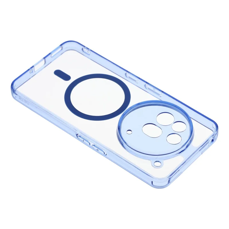 Funda magnética para Nothing Phone (3a) Pro Transparente PC + TPU Carcasa trasera resistente a golpes - Azul transparente