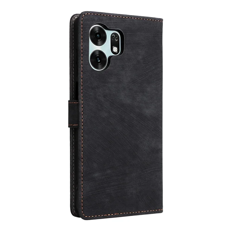 For Honor X6d 5G / Play 60A 5G Case Wallet RFID Blocking PU Leather Phone Cover Stand with Strap - Black