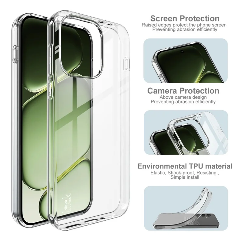 IMAK UX-10 Series For OnePlus Nord 6 5G Phone Case Soft TPU Mobile Back Cover - Transparent