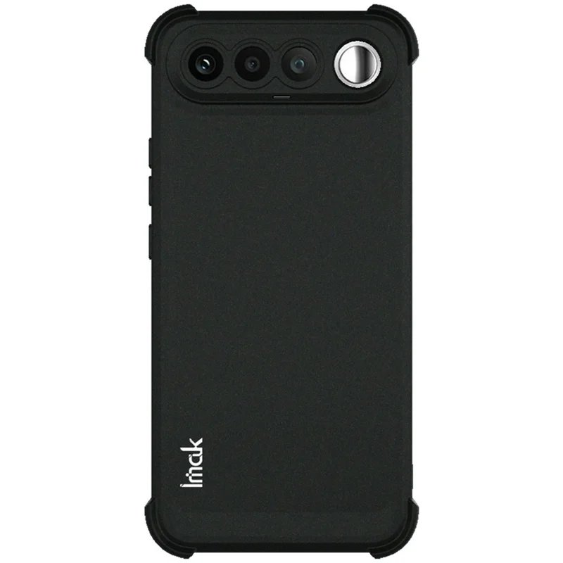 IMAK Für Realme 16 5G Hülle TPU Handyhülle Airbag Stoßfest Schutz - Matt Schwarz
