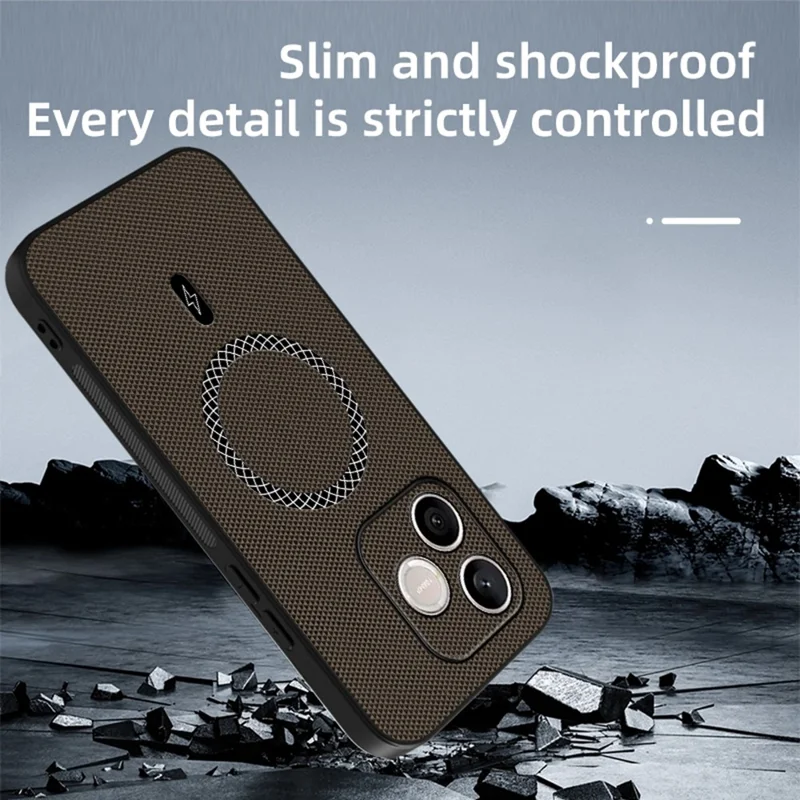 For Honor 600 Lite 5G Case Triangle Texture PU Leather Shockproof Ultra Thin Cover - Blue