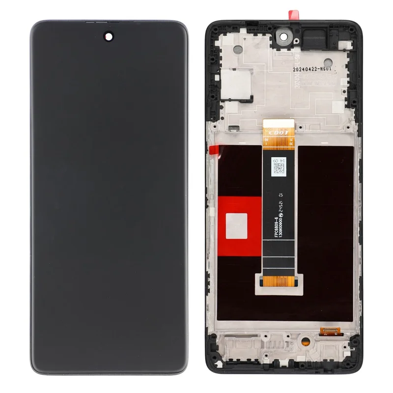 For TCL 50 NxtPaper 5G T702D OEM Grade S LCD Screen and Digitizer Assembly + Frame, Frosted Screen (Without Logo)