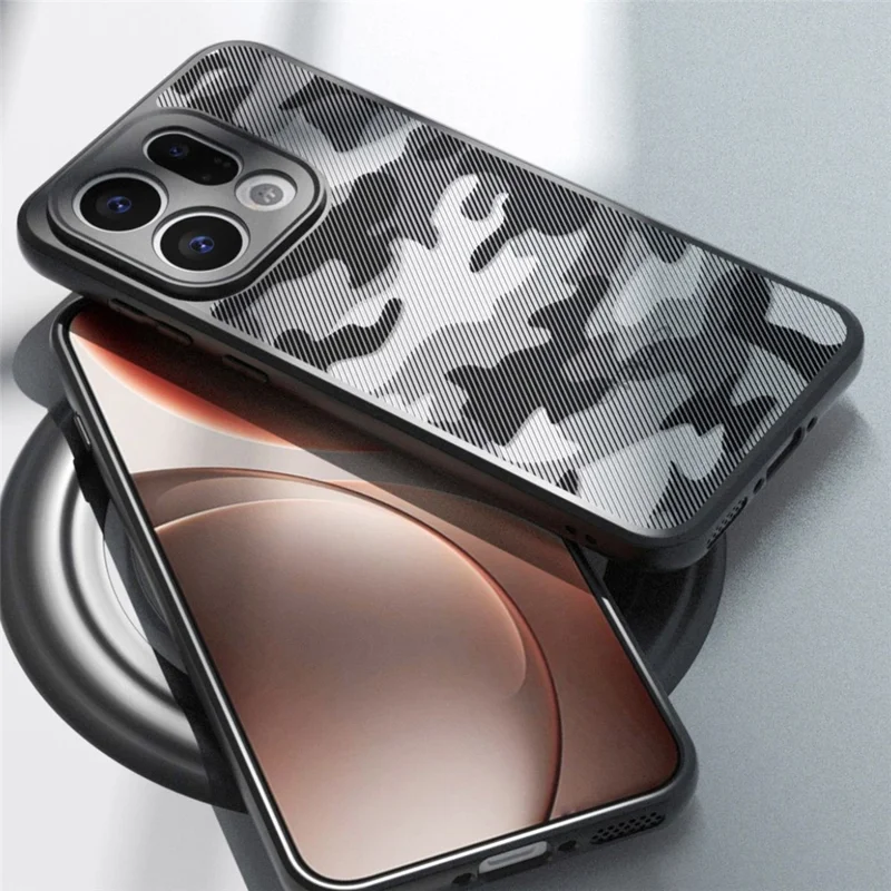 IBMRS for Oppo Find X9 5G Mobile Cover Soft TPU + Hard PC Case with Wrist Strap (Precision Cutouts) - Artistic Camouflage