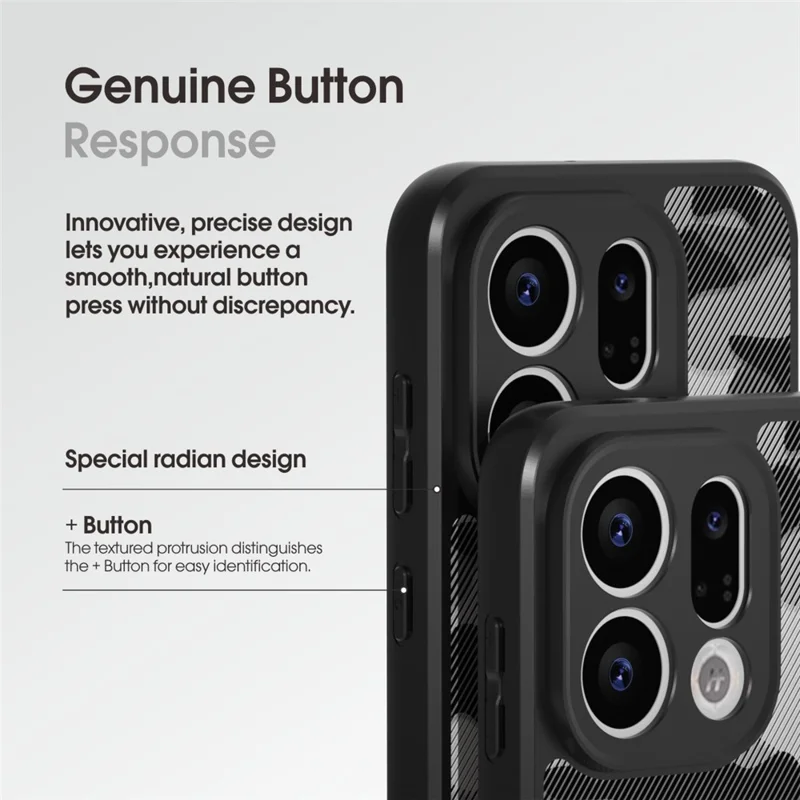IBMRS for Oppo Find X9 5G Mobile Cover Soft TPU + Hard PC Case with Wrist Strap (Precision Cutouts) - Artistic Camouflage