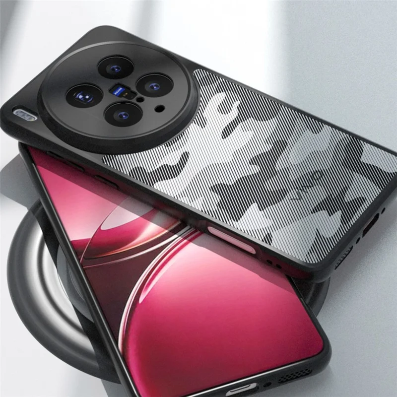 IBMRS for vivo X300 5G Mobile Cover Soft TPU + Hard PC Case with Wrist Strap (Precision Cutouts) - Artistic Camouflage